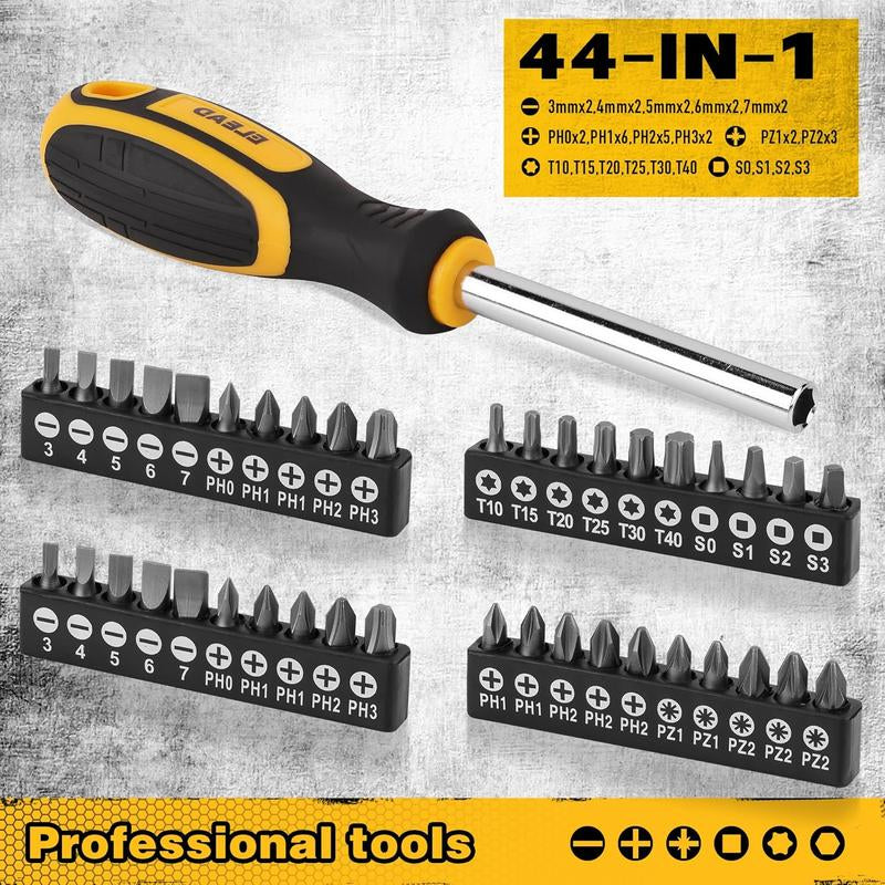 11-Counts Screwdriver Set 5 Phillips and 5 Slotted Tips Magnetic Screwdriver Set Screw Driver Work on Small Screws as Well as Large. Magnetizer Demagnetizer for Screwdriver Tips Bits and Small Tools