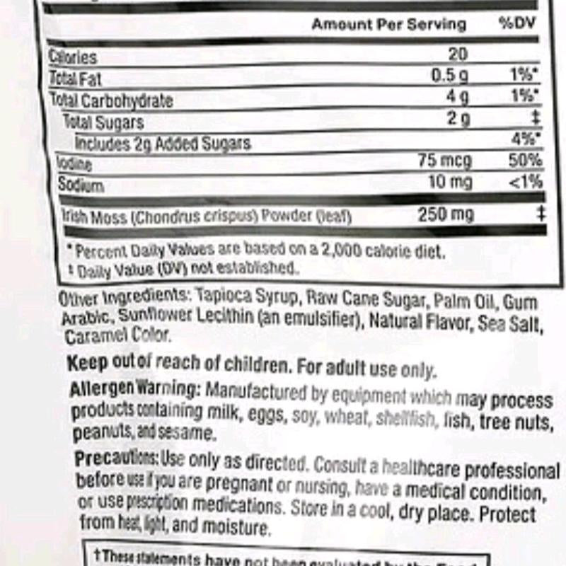 Description Support Daily Wellness Powerful Antioxidant Non-Gmo, Gluten Free, & Vegetarian Natural Superfood - Plant-Based Ingredient Dietary Supplement Kosher Dairy Unleash Your Potential Sea Moss Loaded with More than 90 Minerals and Antioxidants, Iri